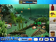 Флеш игра онлайн Морской дьявол. Найти предметы / Sea devil. Find objects