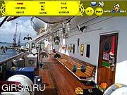 Флеш игра онлайн На палубе судна. Скрытые предметы