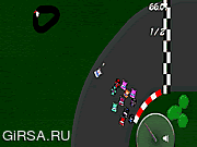 Флеш игра онлайн Сползите участвовать в гонке / Slide Racing
