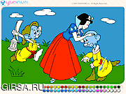 Флеш игра онлайн Snow White Painting