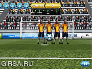 Флеш игра онлайн Футбол Свободных Ударов / Soccer Free Kicks