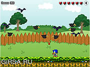Флеш игра онлайн Соник в саду / Sonic In Garden