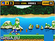 Флеш игра онлайн Соник Бегун / Sonic Runner