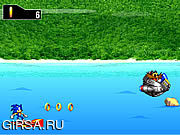 Флеш игра онлайн Sonic Surf