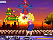 Флеш игра онлайн Spider Man Kiss  