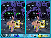 Флеш игра онлайн Sponge Bob Spot The Difference