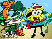 Флеш игра онлайн Dress Up SpongeBob  Square Pants 2