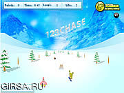 Флеш игра онлайн Spongebob Squarepants - всадник Snowboard / Spongebob Squarepants - Snowboard Rider