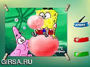 Флеш игра онлайн Спанч Боб И Патрик Раскраски / Spongebob And Patrick Coloring