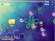 Флеш игра онлайн Губка Боб и воздушные шары / Spongebob Balloon