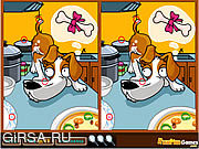 Флеш игра онлайн Запятнайте разницу - франтовскую собаку / Spot The Difference - Smart Dog
