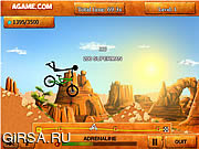 Флеш игра онлайн Сумасшедшая езда / Stickman Downhill