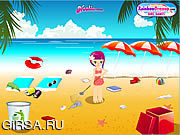Флеш игра онлайн Летом Пляж Очистки / Summer Beach Clean-Up