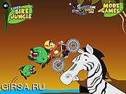 Флеш игра онлайн Супер джунгли велосипеда / Super Bike Jungle