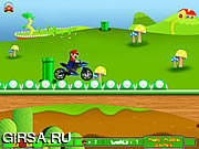 Флеш игра онлайн Гонка с Супер Марио / Super Mario Drive