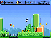 Флеш игра онлайн Super Mario Starroad