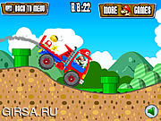 Флеш игра онлайн Супер тележка Марио