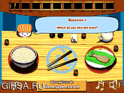 Флеш игра онлайн Викторина суш / Sushi Quiz