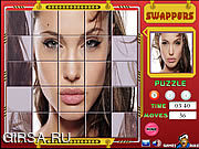Флеш игра онлайн Анджелина Джоли. Пазл