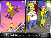 Флеш игра онлайн The Simpson Movie Similarities