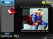 Флеш игра онлайн Строитель плитки - супермен