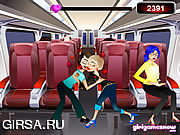 Флеш игра онлайн Train Kissing