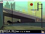 Флеш игра онлайн Крутой бросок / Trick Hoops Challenge