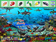 Флеш игра онлайн Скрытые подводные рыбы / Underwater Fish Hidden Objects