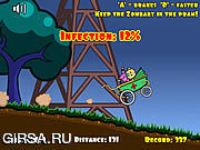 Флеш игра онлайн Zombaby Bouncer