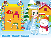 Флеш игра онлайн Принцесса И Снеговик