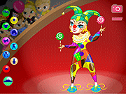Флеш игра онлайн Радуга Клоун Одеваются / A Rainbow Clown Dressup