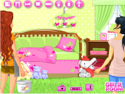 Флеш игра онлайн Комната для ребенка-девочки