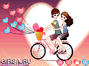 Флеш игра онлайн Восхитительные любовники велосипеда