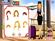 Флеш игра онлайн Наряд для стюардессы / Airline Hostess Dress up
