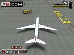 Флеш игра онлайн Самолет 3D парковка симулятор / Airplane 3D Parking Simulator
