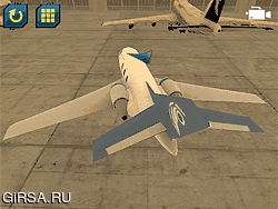Флеш игра онлайн Парковка самолета Академия 3D в webgl / Airplane Parking Academy 3D Webgl