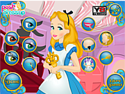 Флеш игра онлайн Макияж для Алисы в стране чудес