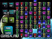 Флеш игра онлайн Совпадающие иконки - Инопланетяне / Aliens Match 3
