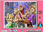 Флеш игра онлайн Элвин и бурундуки. Пазл / Alvin and the Chipmunks Spin Puzzle 