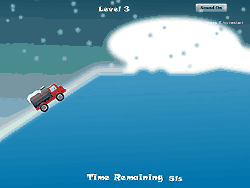 Флеш игра онлайн Приключения грузовика по льду