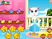 Флеш игра онлайн Ангелы Принцессы Кошки Уход / Angela Princess Cat Care