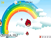 Флеш игра онлайн Злые птицы в воздухе / Angry Bird in the Air