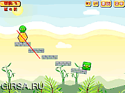 Флеш игра онлайн Angry Bird vs Green Pig