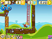 Флеш игра онлайн Приключения злых птичек / Angry Birds Adventure