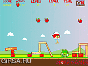 Флеш игра онлайн Злые Птицы Яйцо Беглых / Angry Birds Egg Runaway
