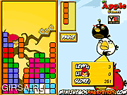 Флеш игра онлайн Злые птички и тетрис / Angry Birds Tetris