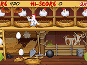 Флеш игра онлайн Злая Курица! Яйцо безумие в HD качестве!