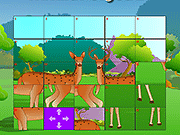 Флеш игра онлайн Животное Головоломки / Animal Jigsaw