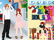 Флеш игра онлайн Друзья Детства Аниме Одеваются / Anime Childhood Friends Dress Up