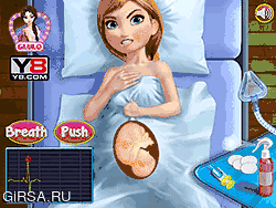 Флеш игра онлайн Анна и ее маленький ребенок / Anna and the New Born Baby